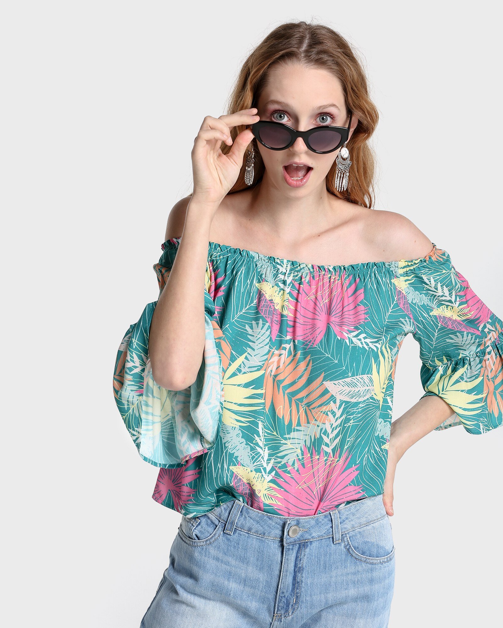 blusa tropical