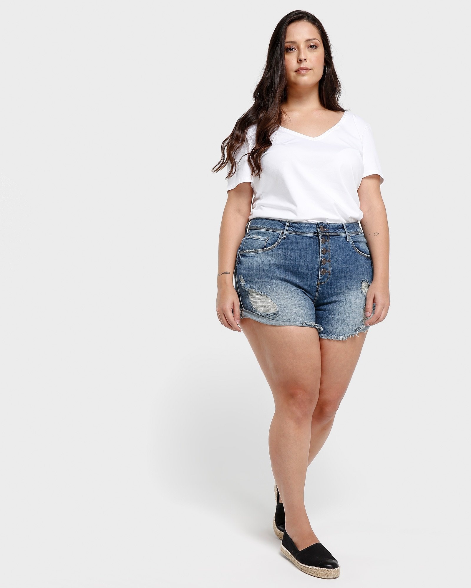 shorts boyfriend plus size