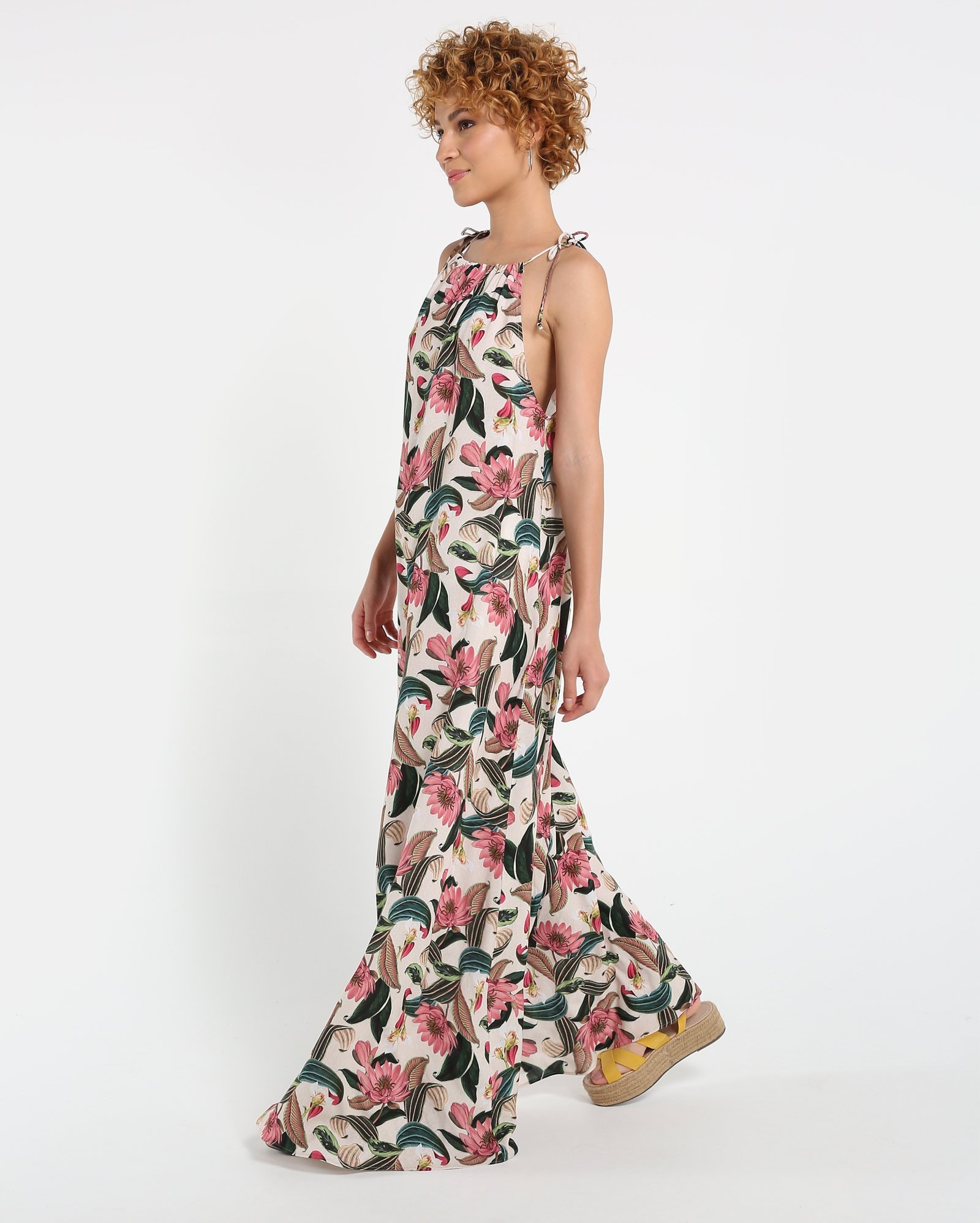 Riachuelo Vestido Longo Floral