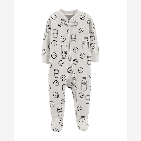 Macacão Leite com Biscoitos Carter´s - Branco