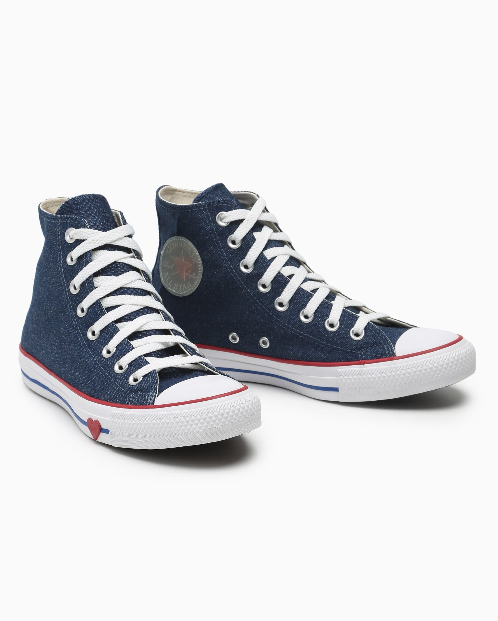 Tênis Converse All Star Chuck Taylor Cano Alto Tecido - Azul - Riachuelo