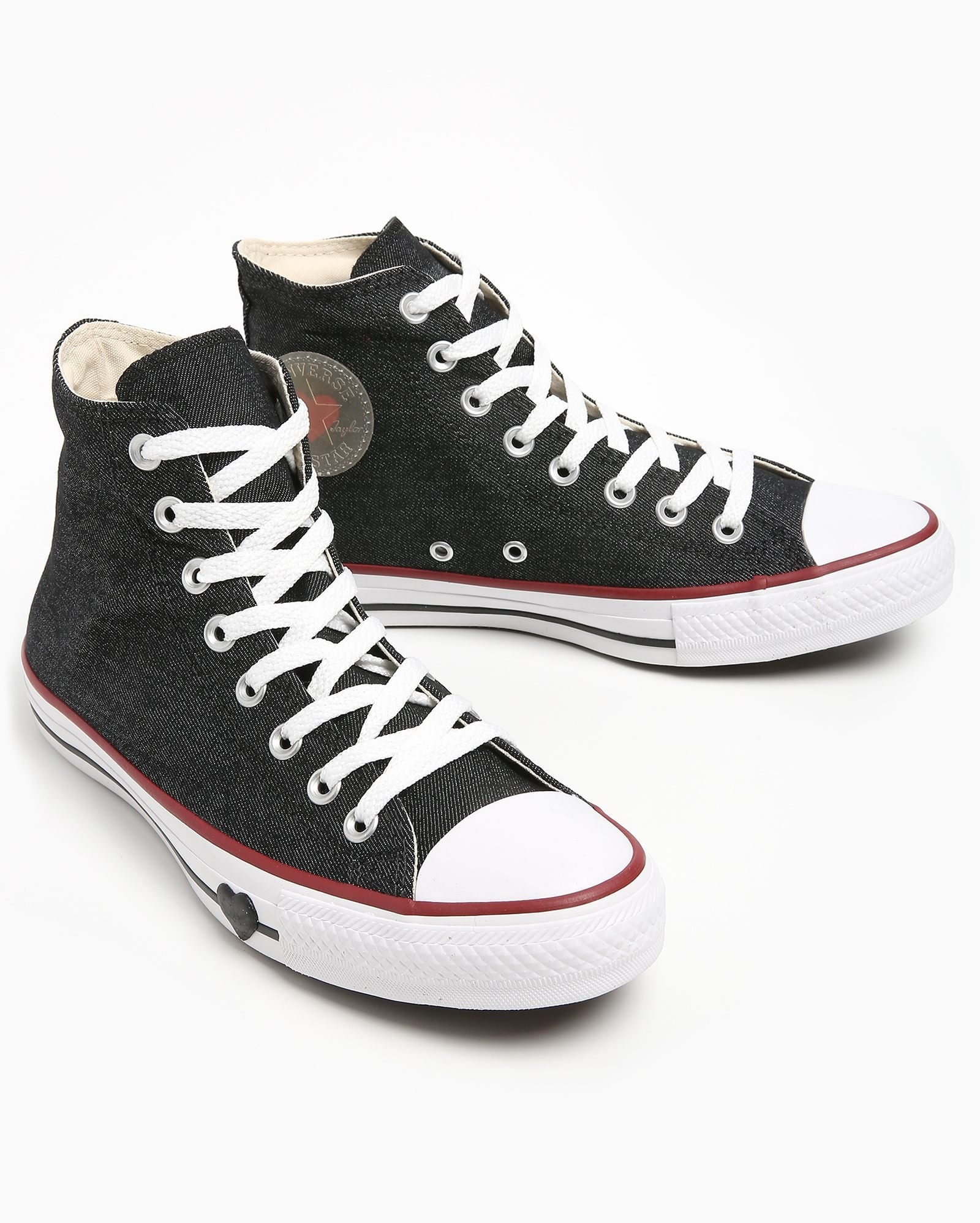 Riachuelo | Tênis Converse All Star Chuck Taylor Cano Alto Jeans - Preto