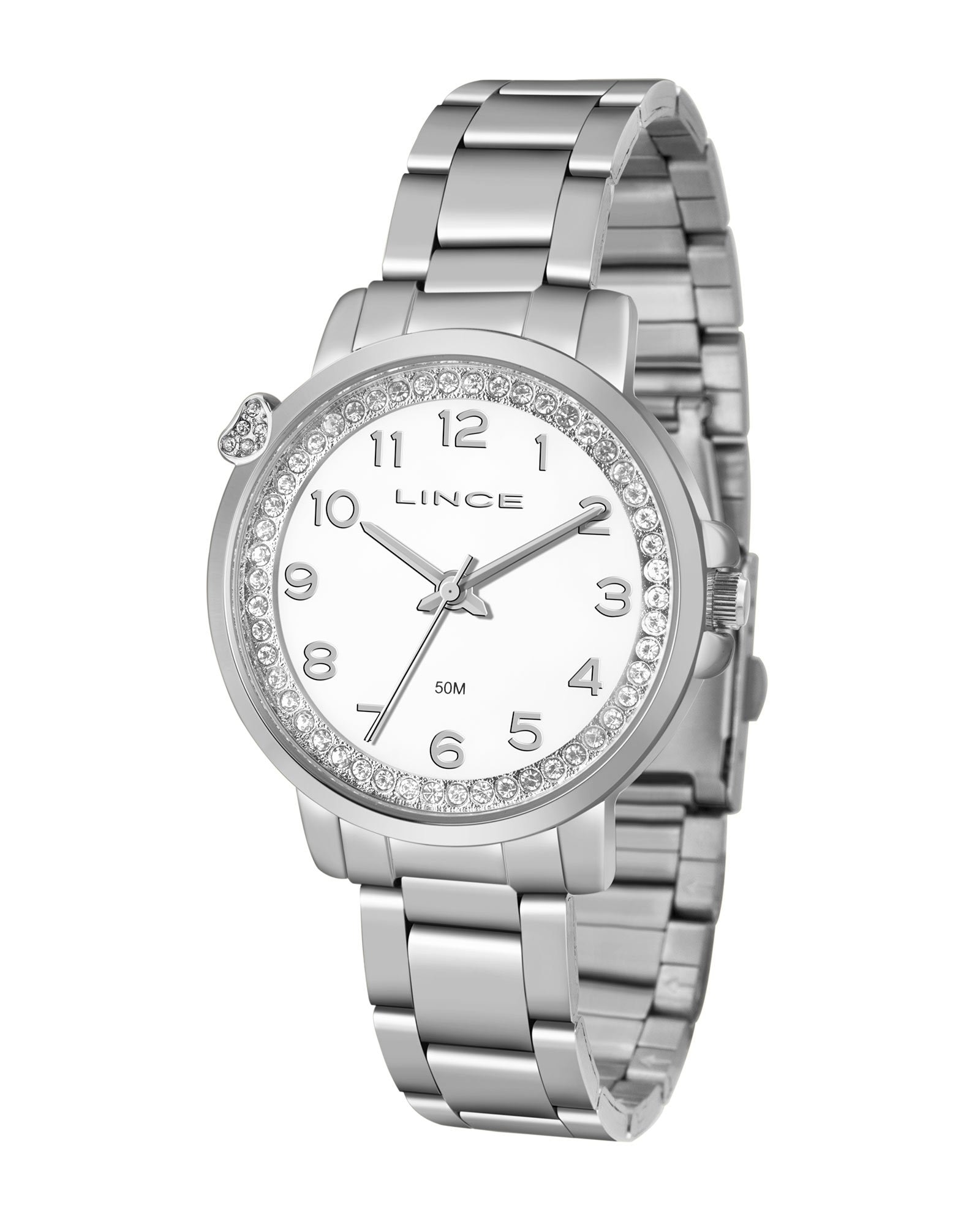 Relógio feminino aço Clearance