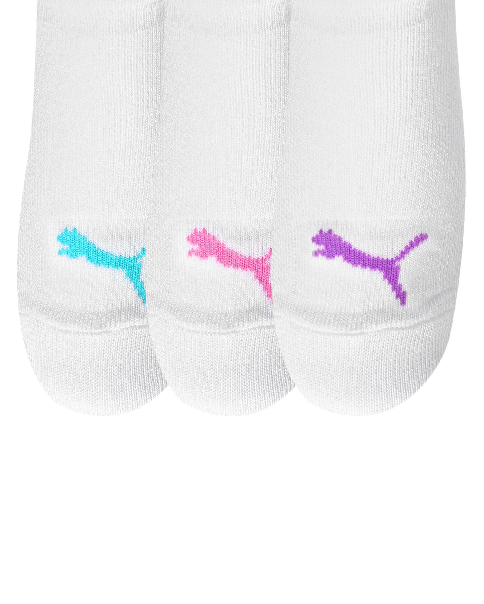 Kit Meia Sapatilha 3 Pares Puma - Branco