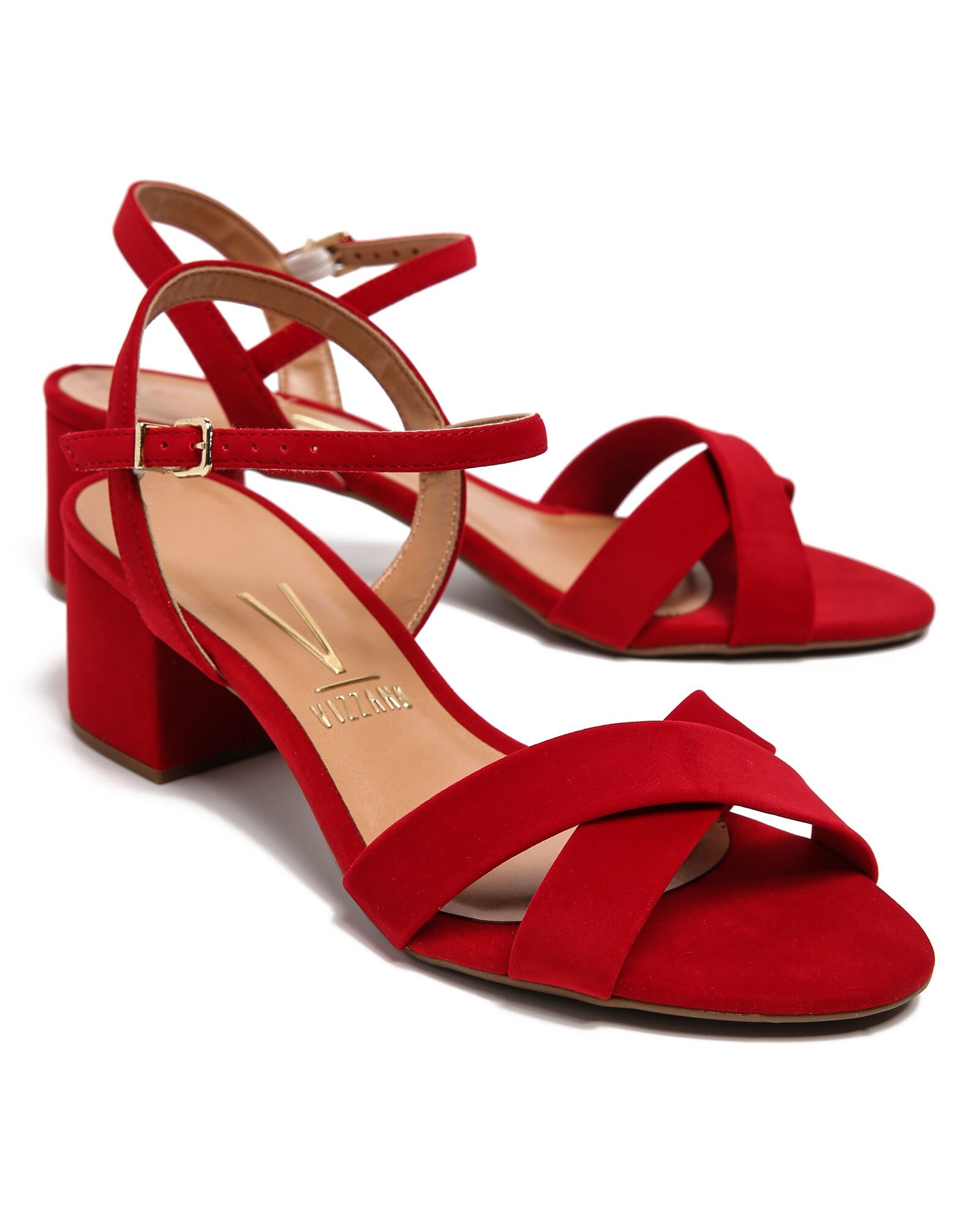 Riachuelo | Sandália Baixa Salto Bloco Nobuck Vizzano