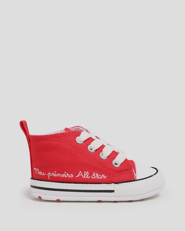 Riachuelo Tênis bebê Chuck Taylor cano alto Vermelho