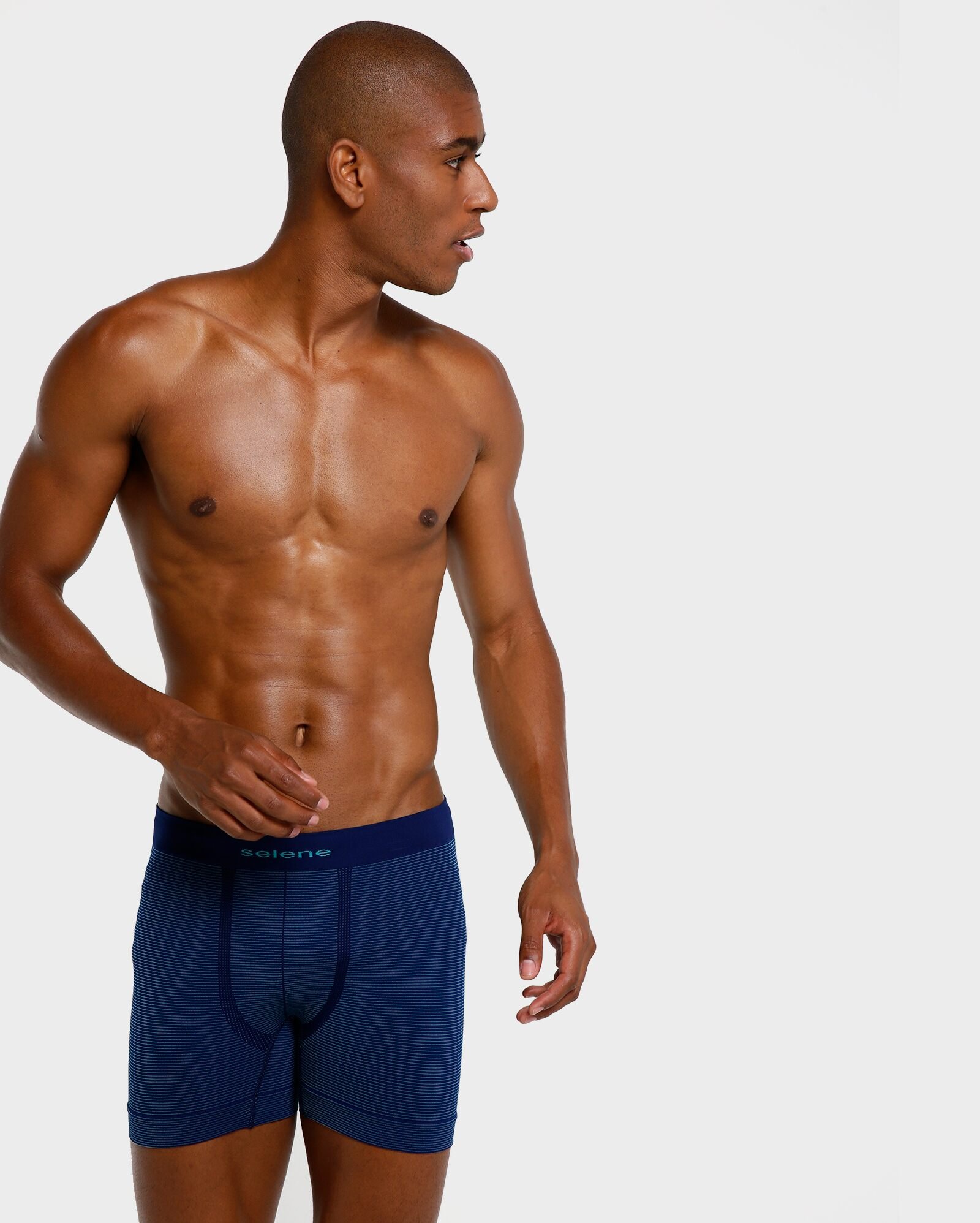 Cueca Boxer Selene - Azul