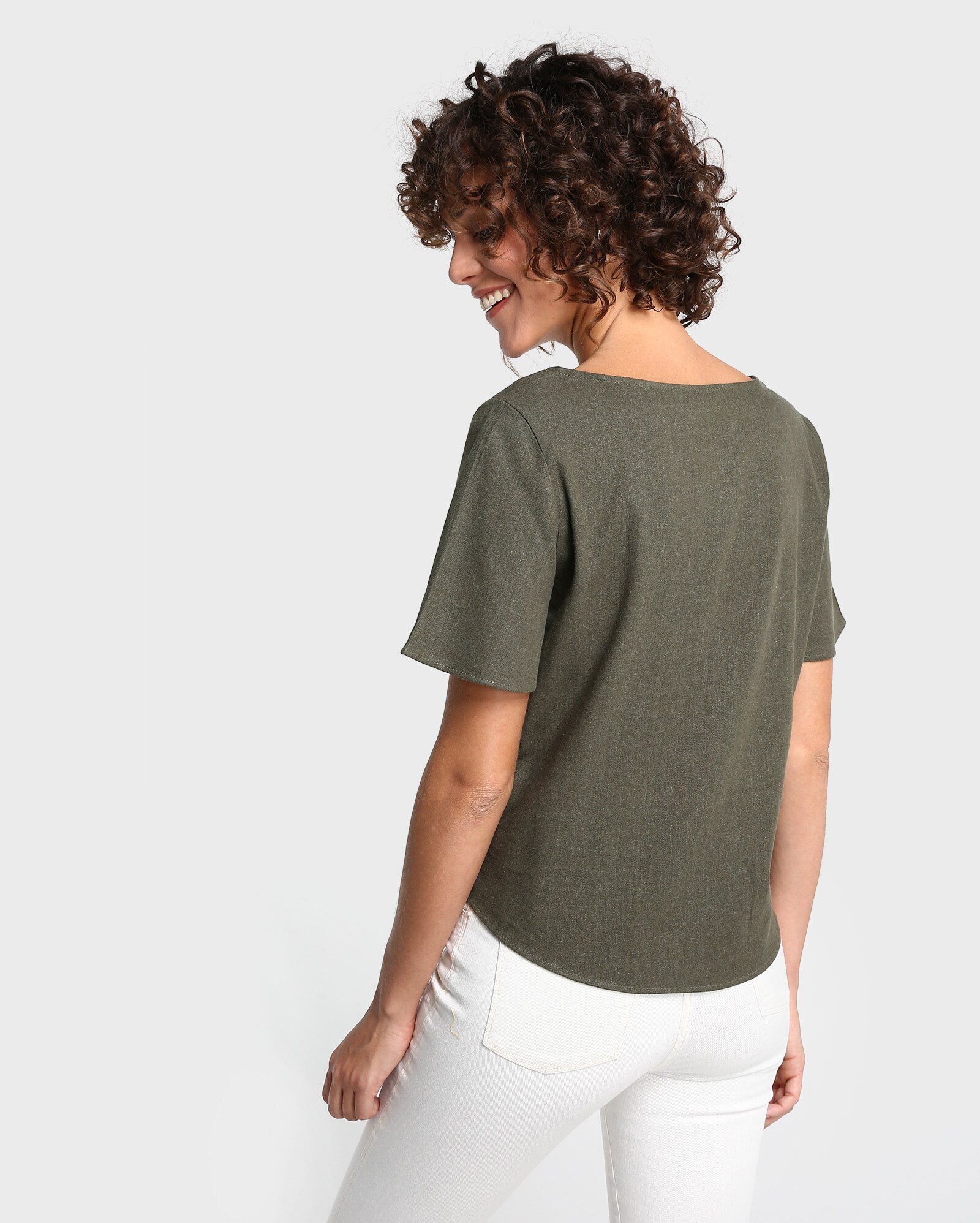 blusa de linho