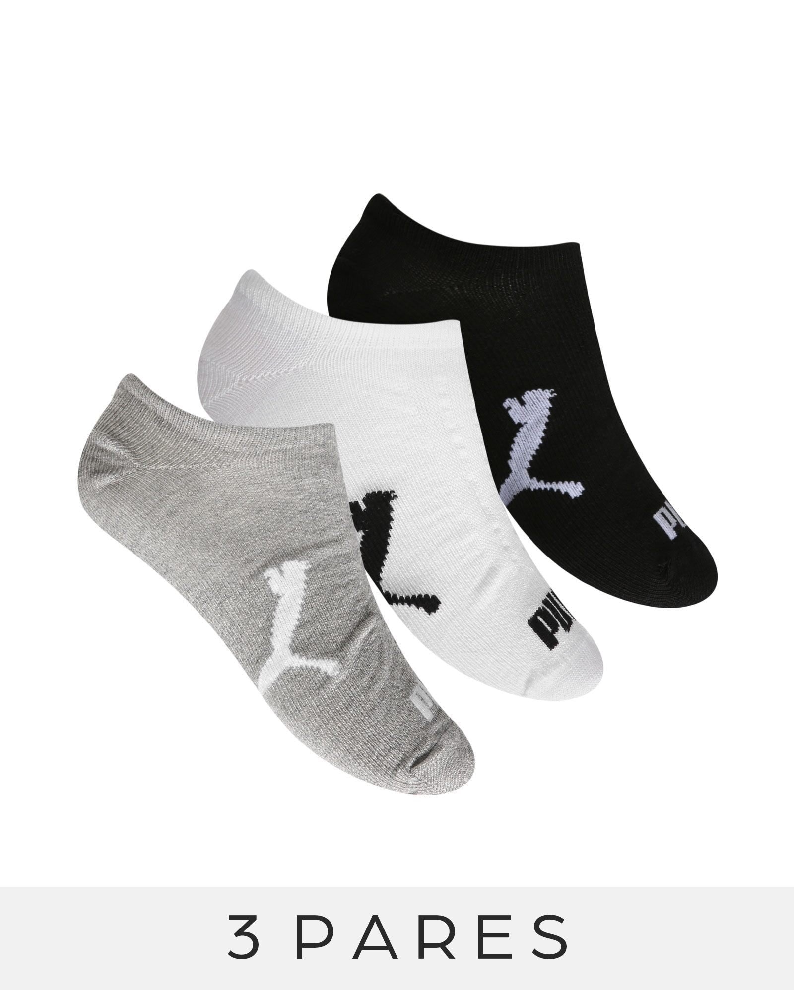 Kit Meia Sapatilha 3 Pares Puma