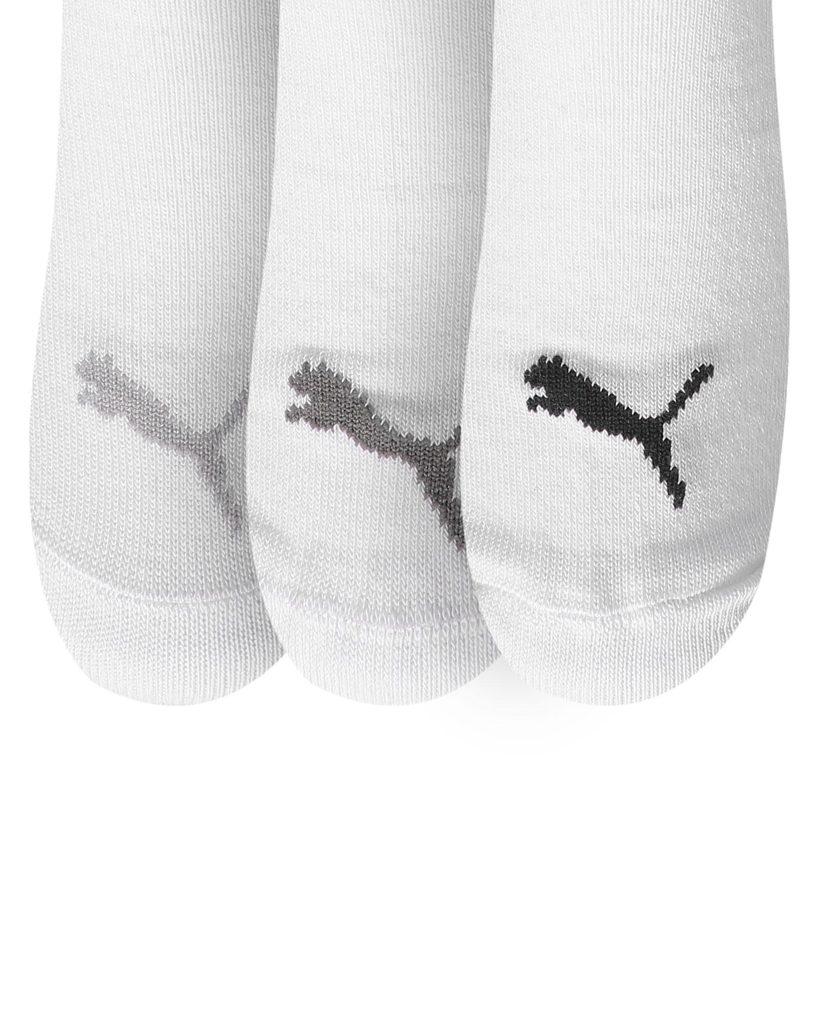 Kit meia masculina 3 pares cano curto branca | Puma