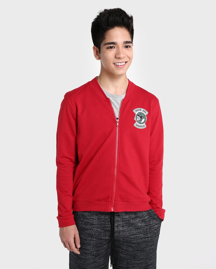 Riachuelo Jaqueta Moletinho South Side Serpents Riverdale Vermelho