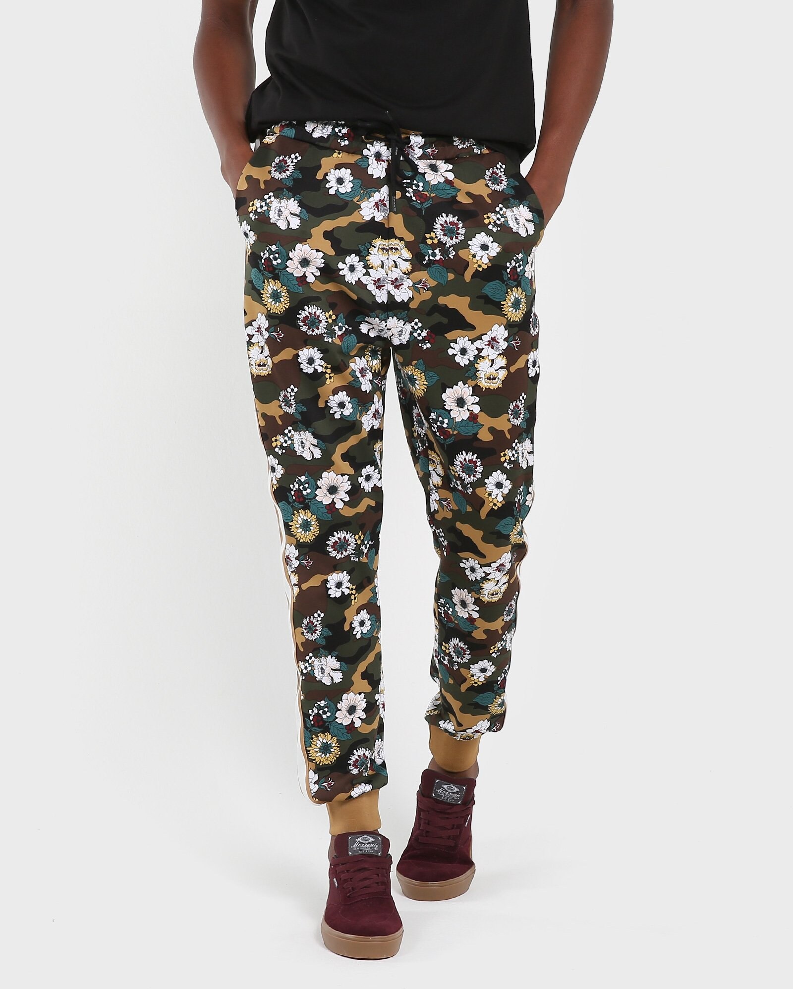calça floral masculina