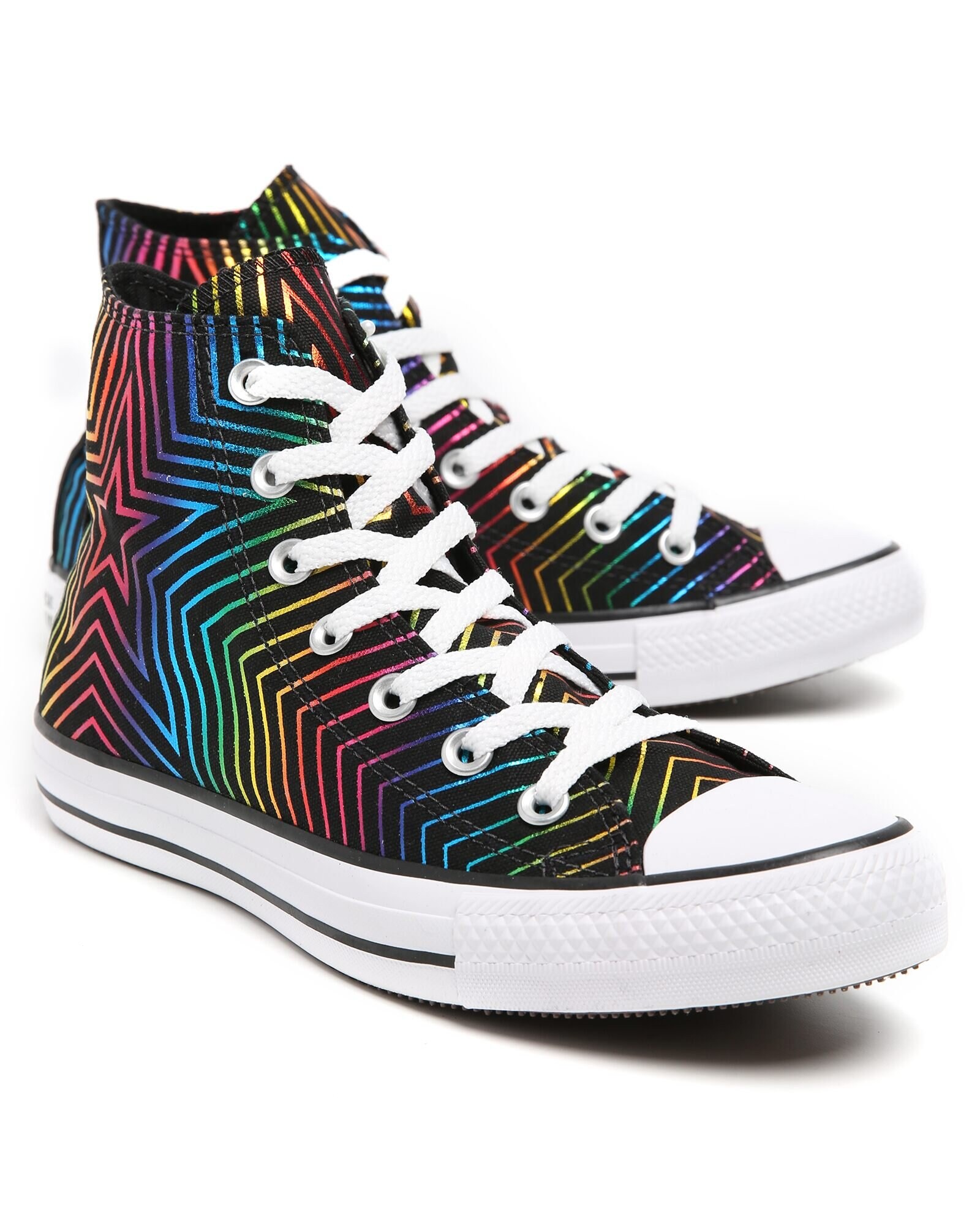 Riachuelo | Tênis Converse All Star Chuck Taylor Cano Alto Lona - Preto  Coleção Pride