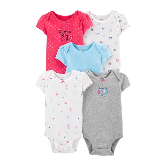 Kit Body 5 Peças Queen Carter's - Multicor