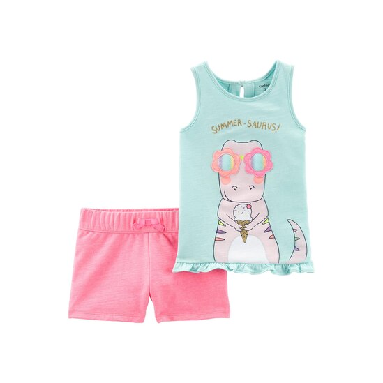Conjunto 2 Peças Summer Saurus Carter´s - Verde