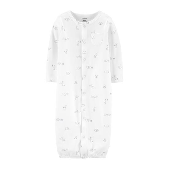 Conjunto Bebê 3 Peças Little Animals Carter's - Branco