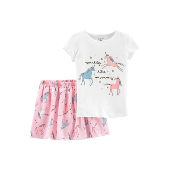Conjunto Bebê 2 Peças Sparkly Like Mommy Carter´s - Branco