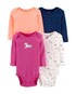 Kit Body 4 Peças Unicorn Carter's - Rosa