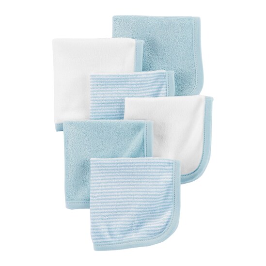 Kit Paninho de Ombro Carter´s 6 Peças Listras Azul