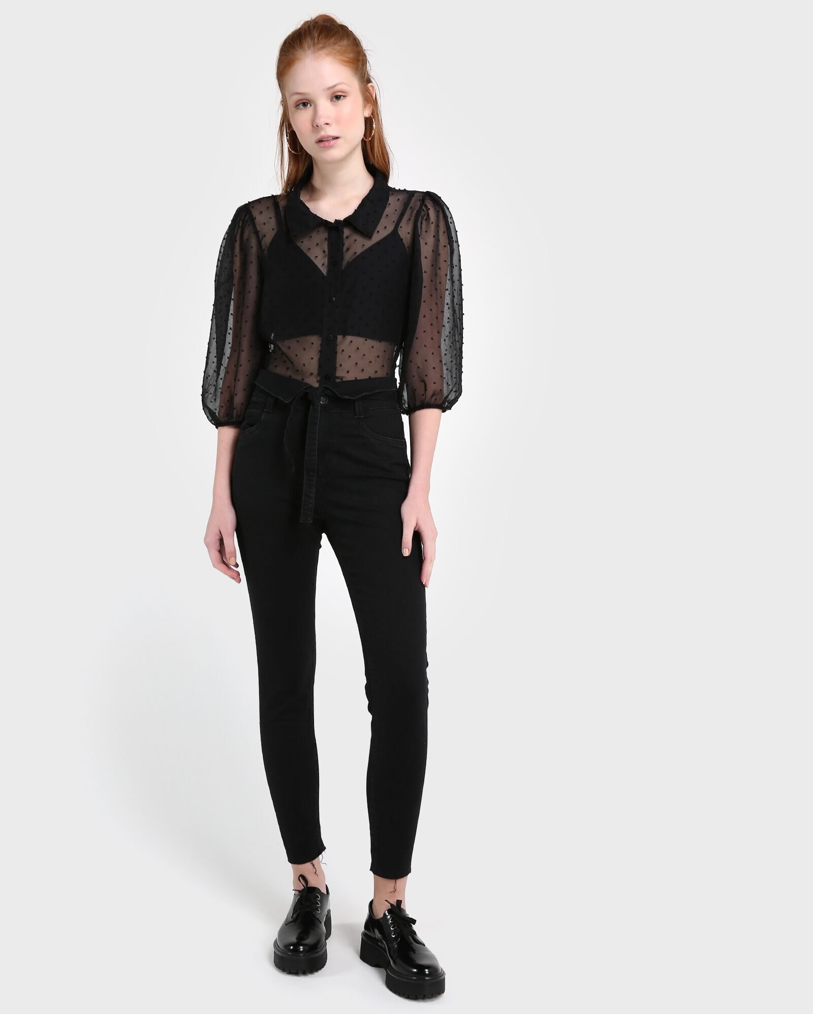 riachuelo blusa transparente