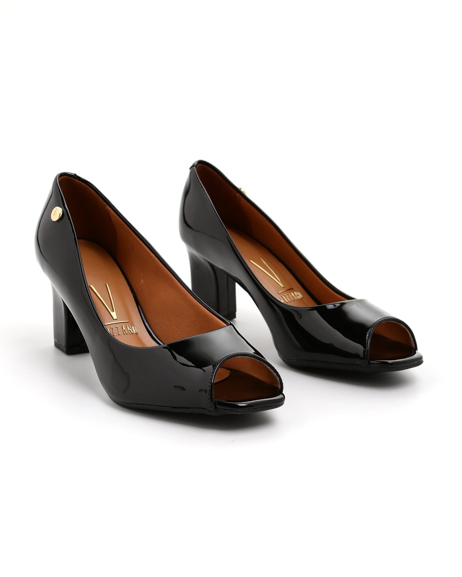 Riachuelo | Sapato Peep Toe Verniz Vizzano