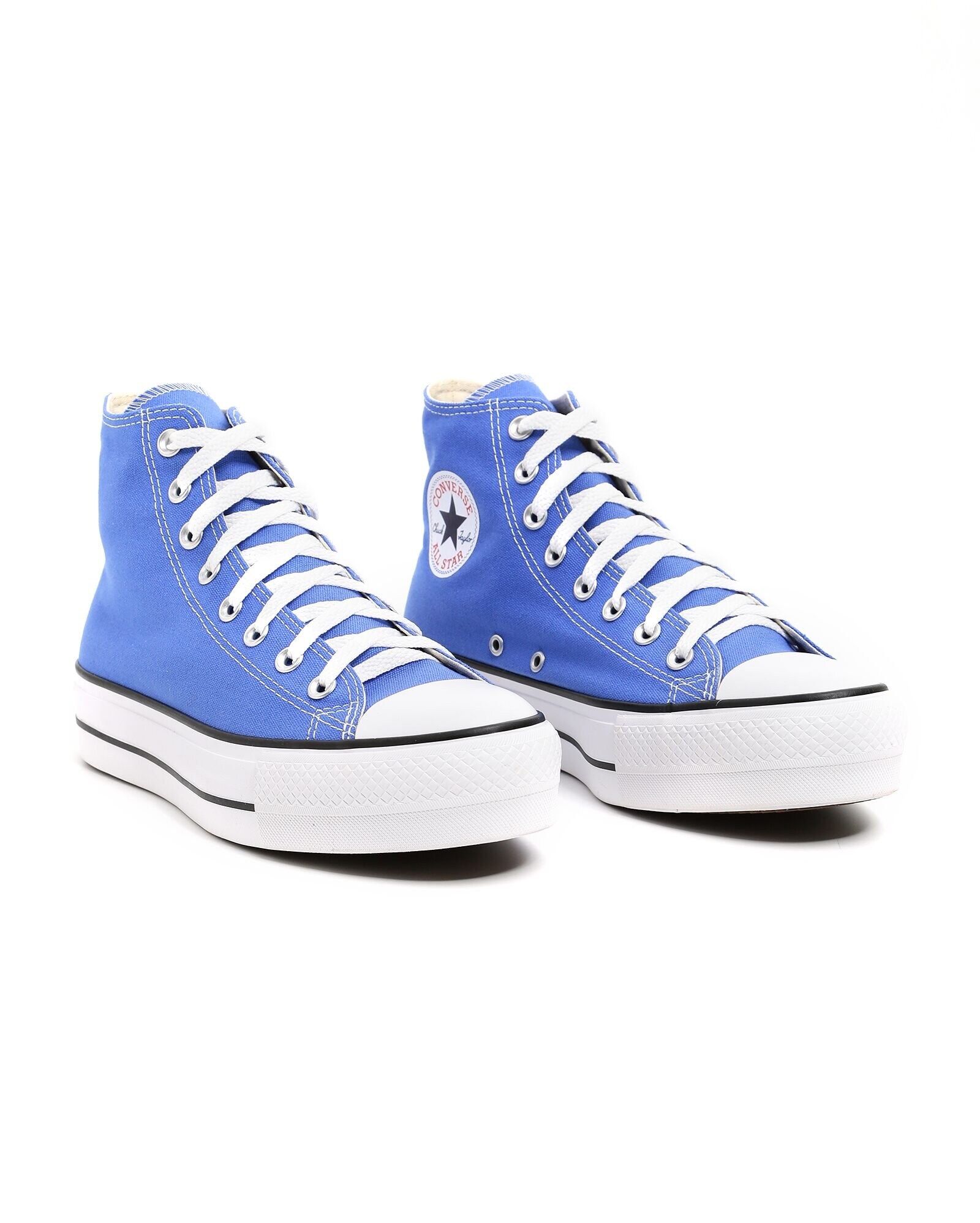 all star flatform azul