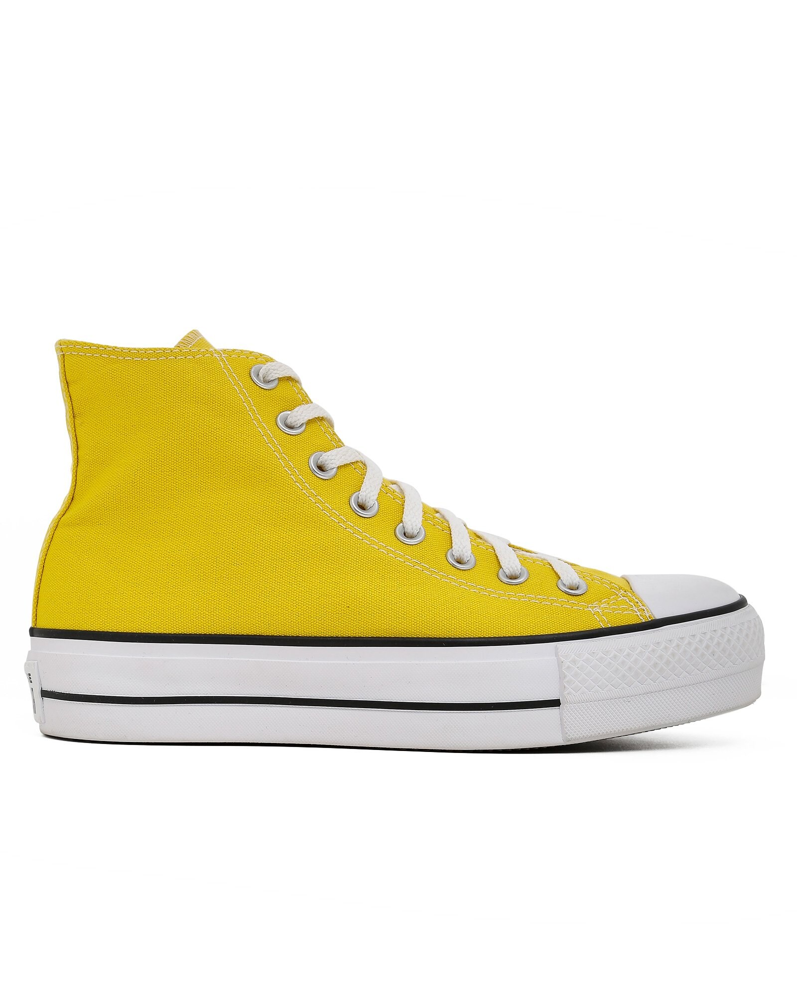 Riachuelo | Tênis Converse All Star Chuck Taylor Cano Alto Flatform Lona  Amarelo