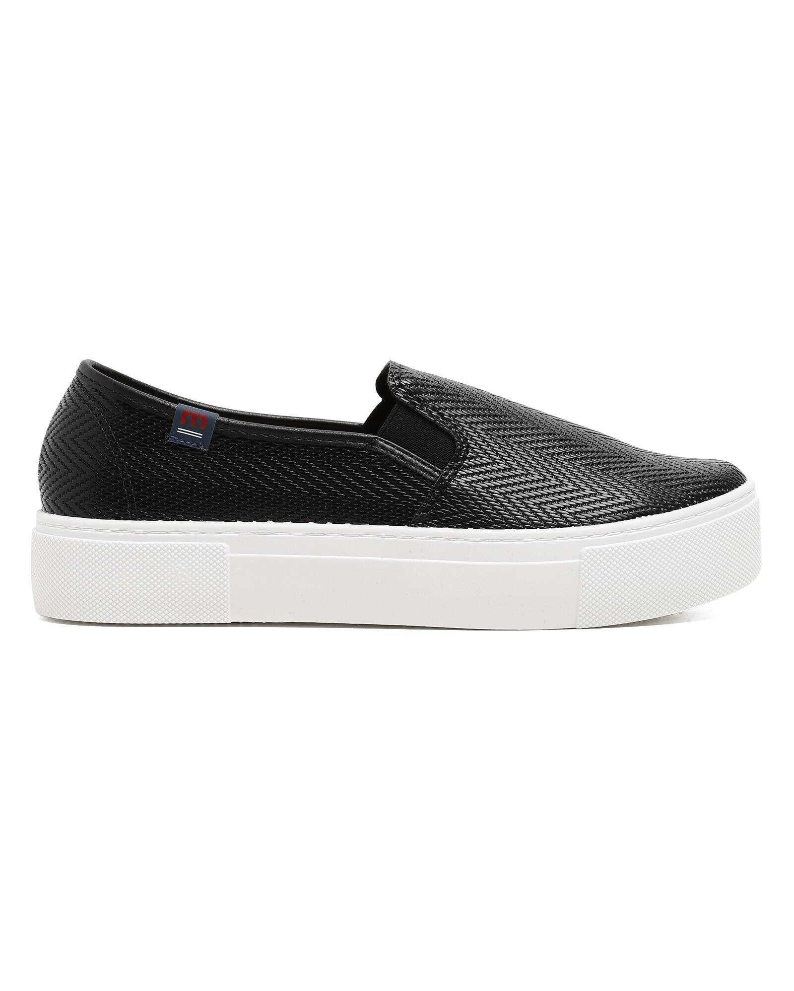 Riachuelo | Tênis Casual Slip On Flatform Moleca - Preto