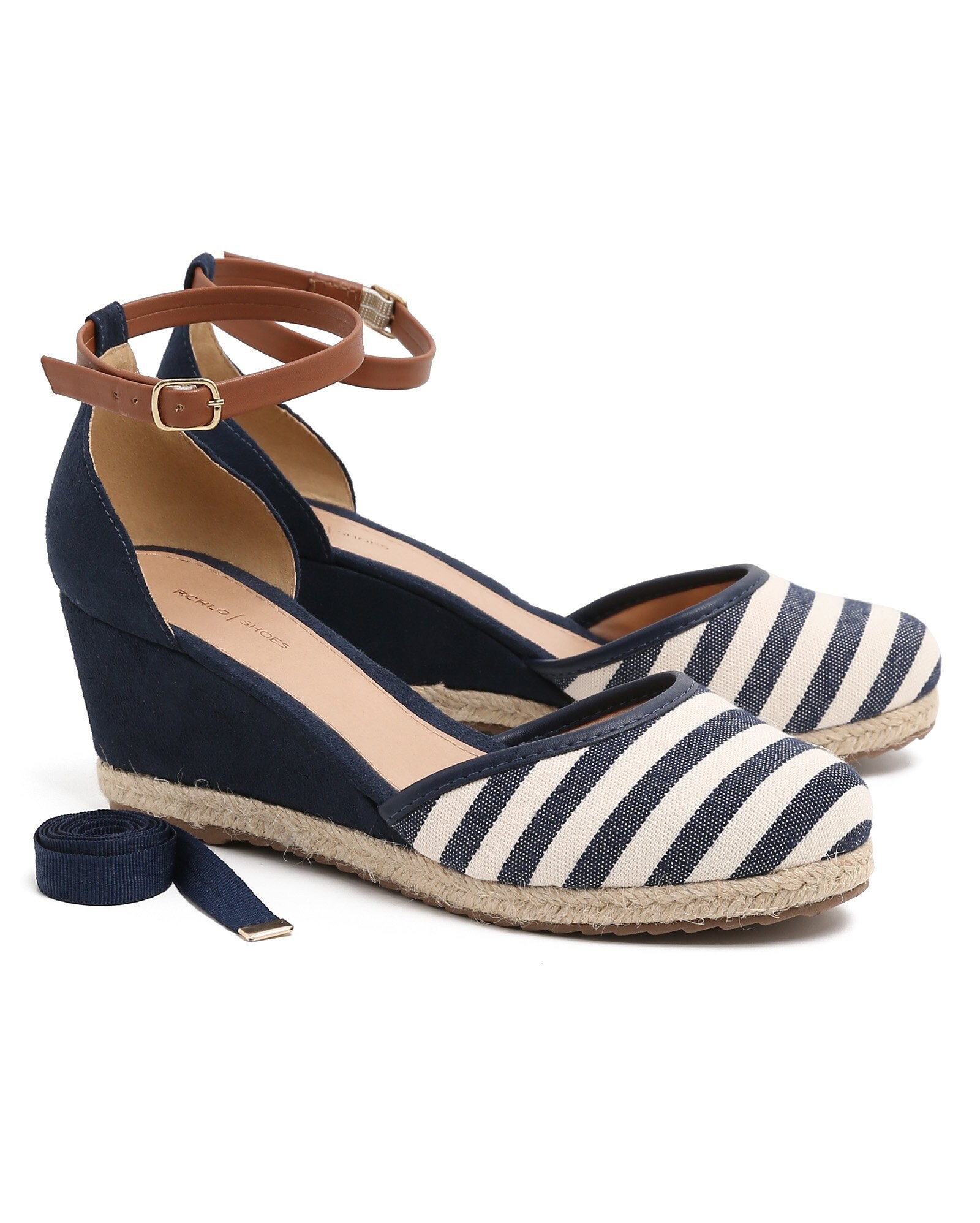 Riachuelo | Sapato Anabela Listrada RCHLO Shoes - Azul