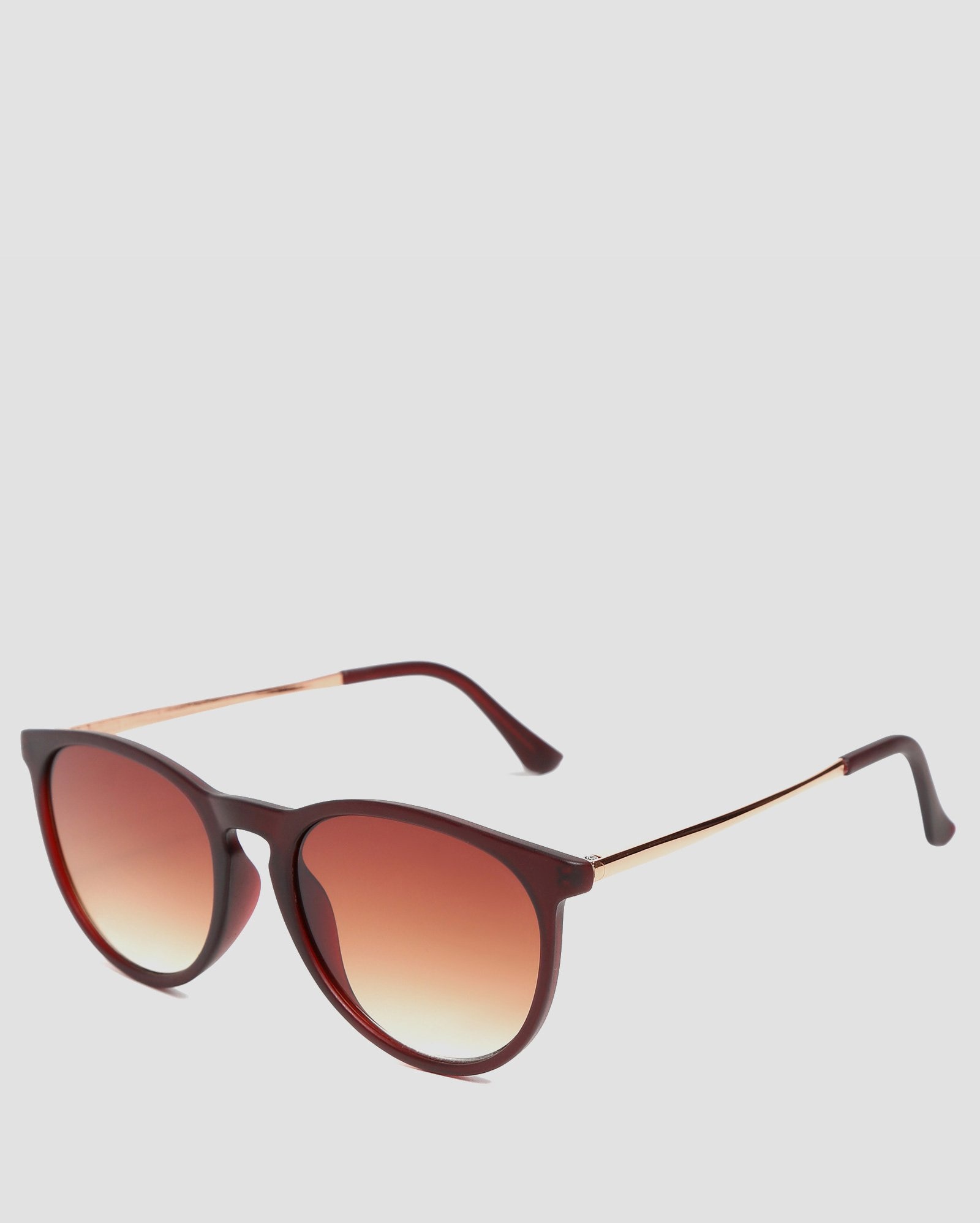 Óculos De Sol Feminino Redondo Marrom Riachuelo