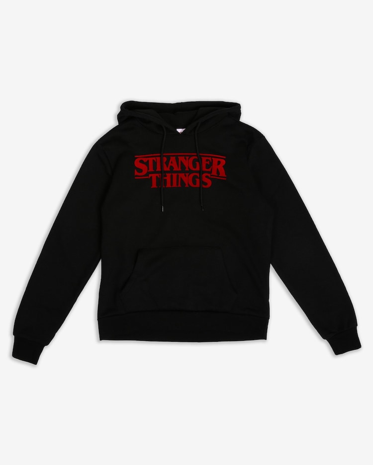 Riachuelo Blusa Moletom Capuz Stranger Things Preto