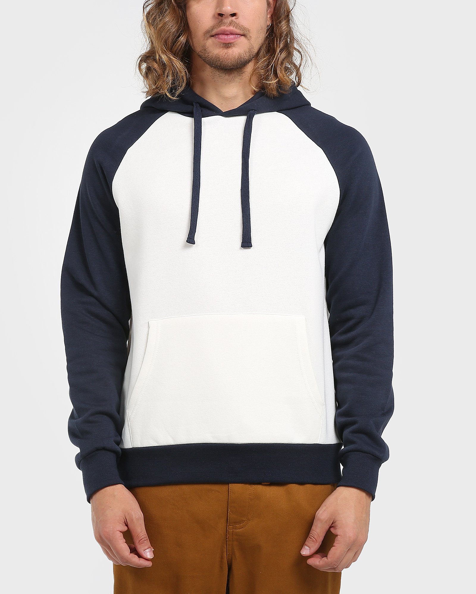 Riachuelo | Blusão Moletom Raglan Duo Color - Branco