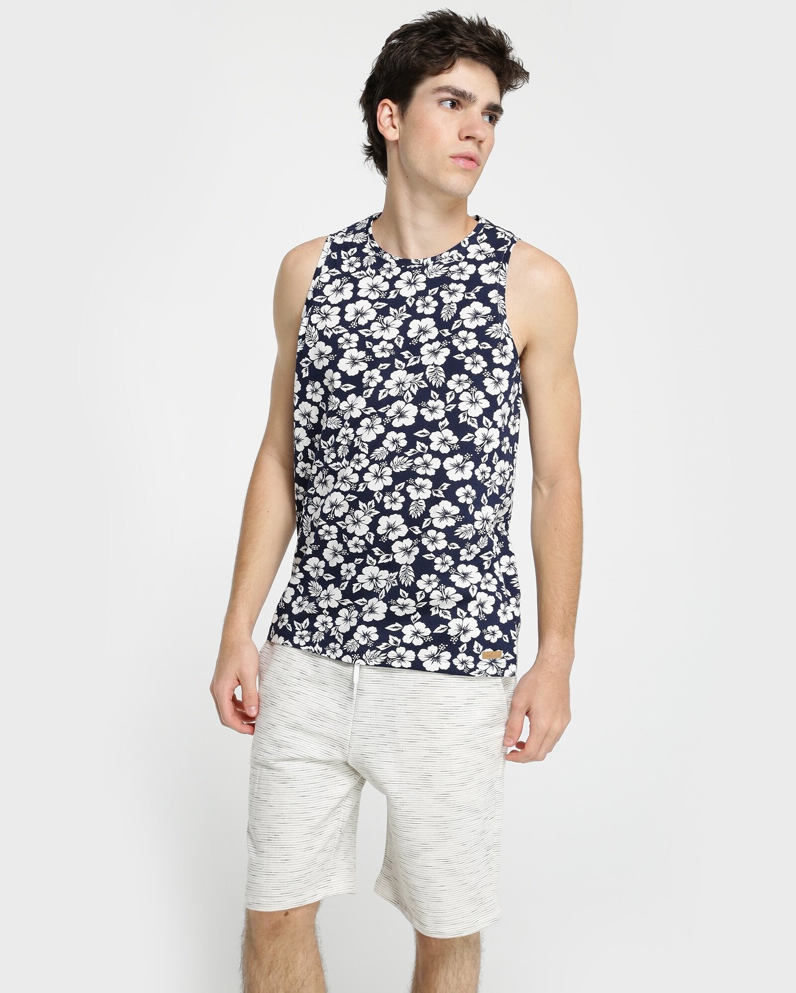 camisa regata floral