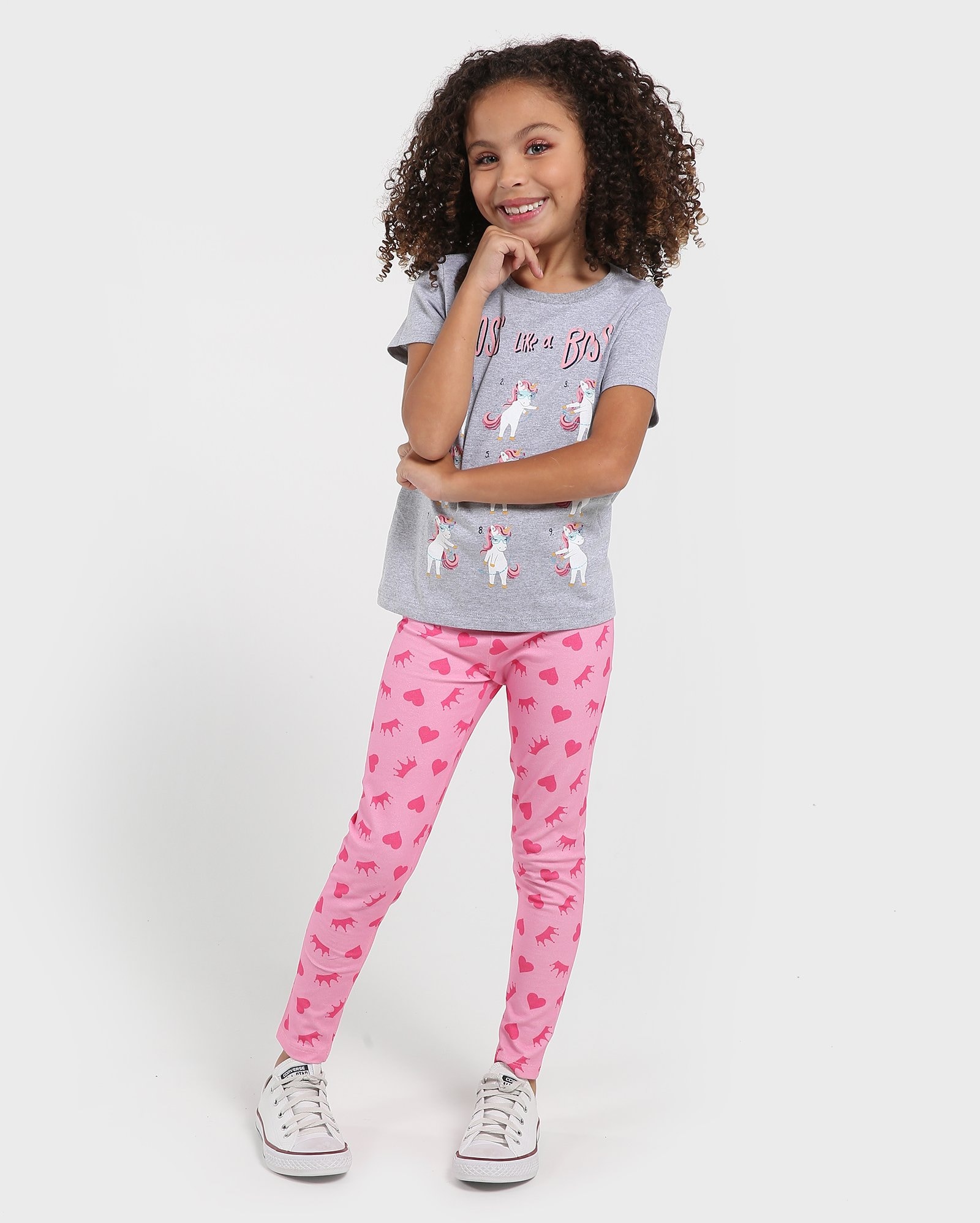Riachuelo | Calça Legging Infantil Princesas Disney Rosa Tam 4 a 10