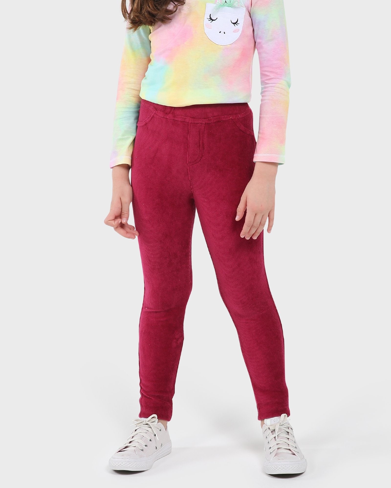 Riachuelo | Calça Legging Veludo Cotelê - Rosa Pink