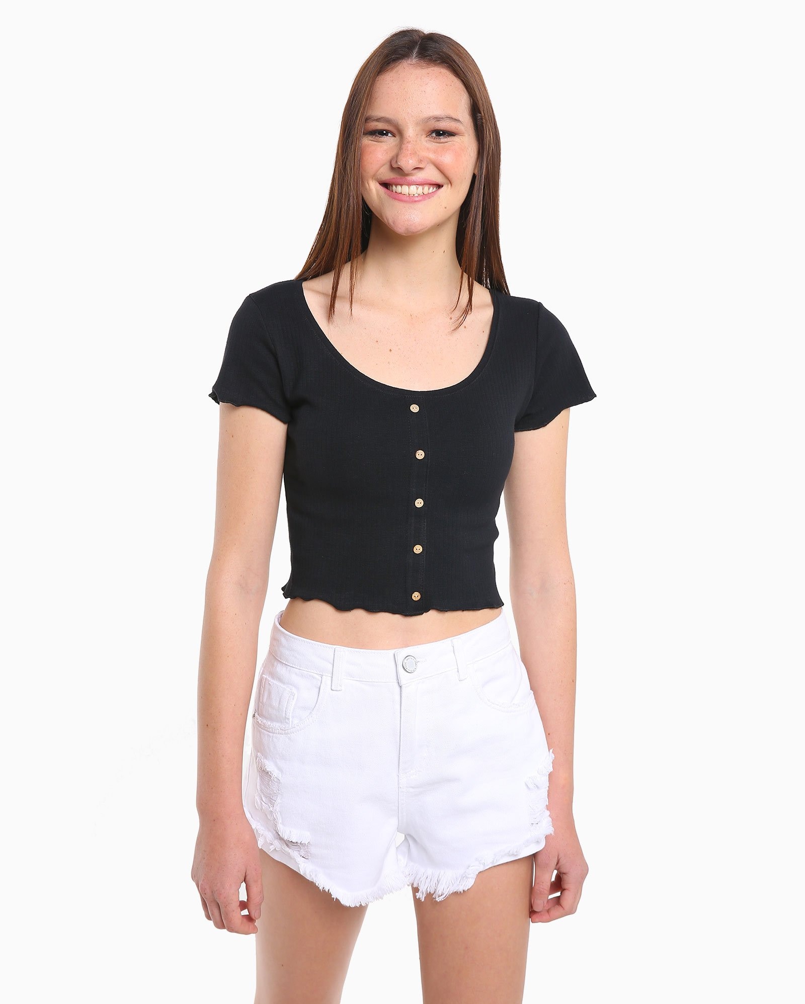 blusa cropped canelada