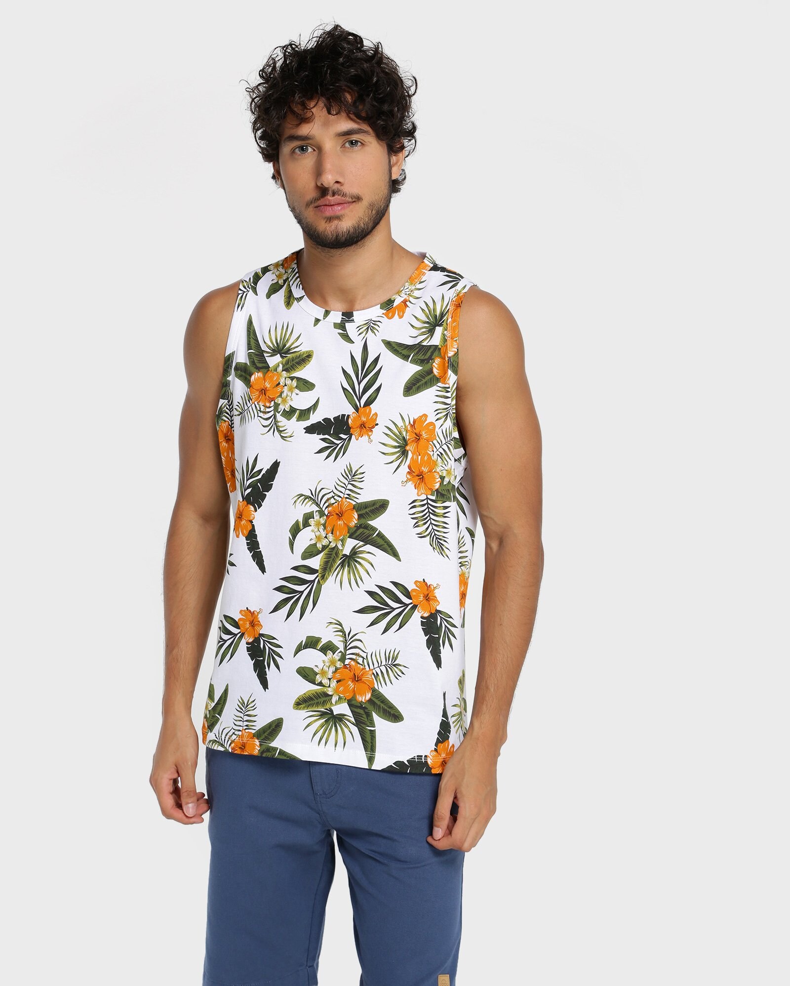 camisa regata floral