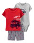 Conjunto 3 Peças Firetruck Carter's - Multicor