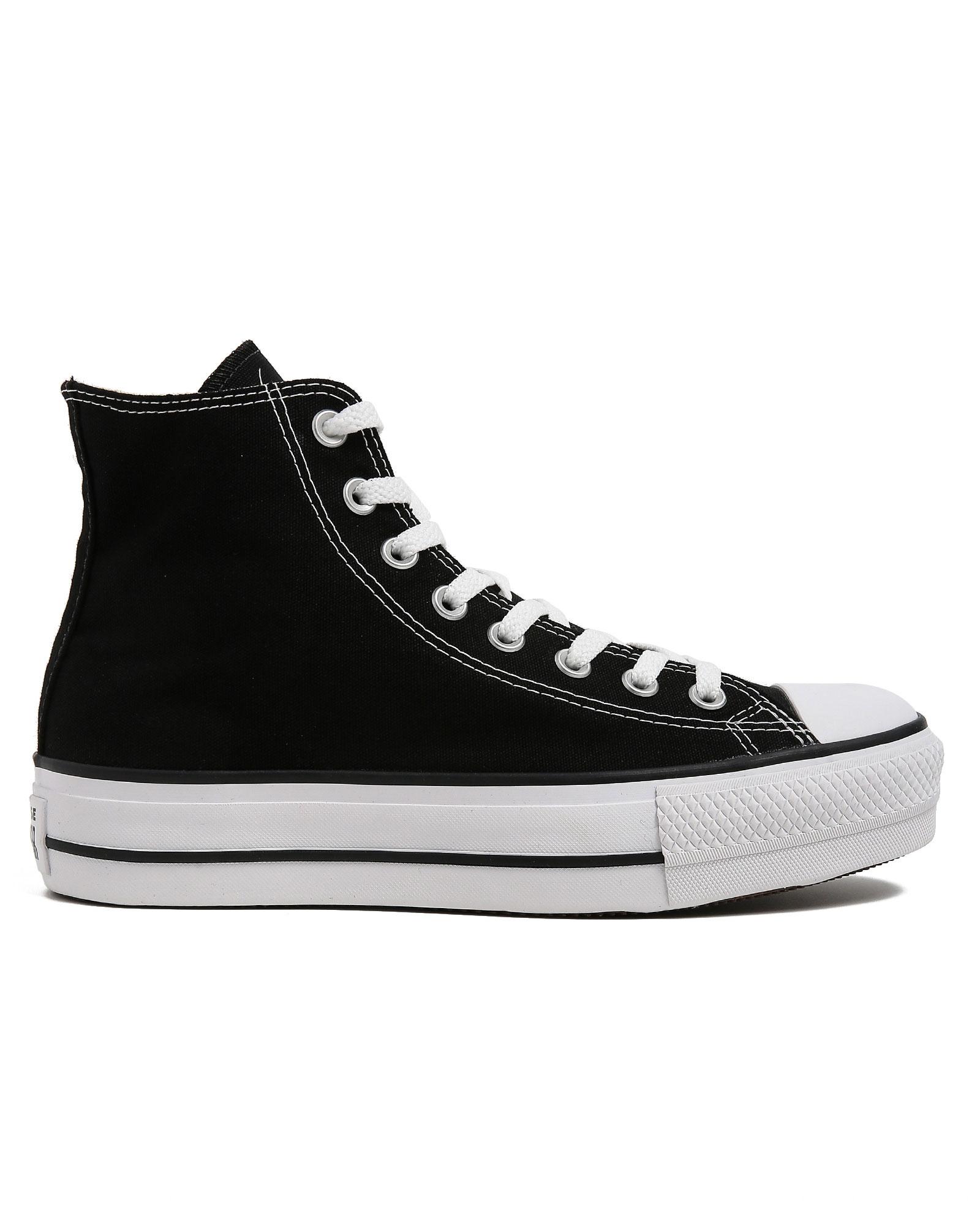 tênis converse all star chuck taylor flatform cano alto preto