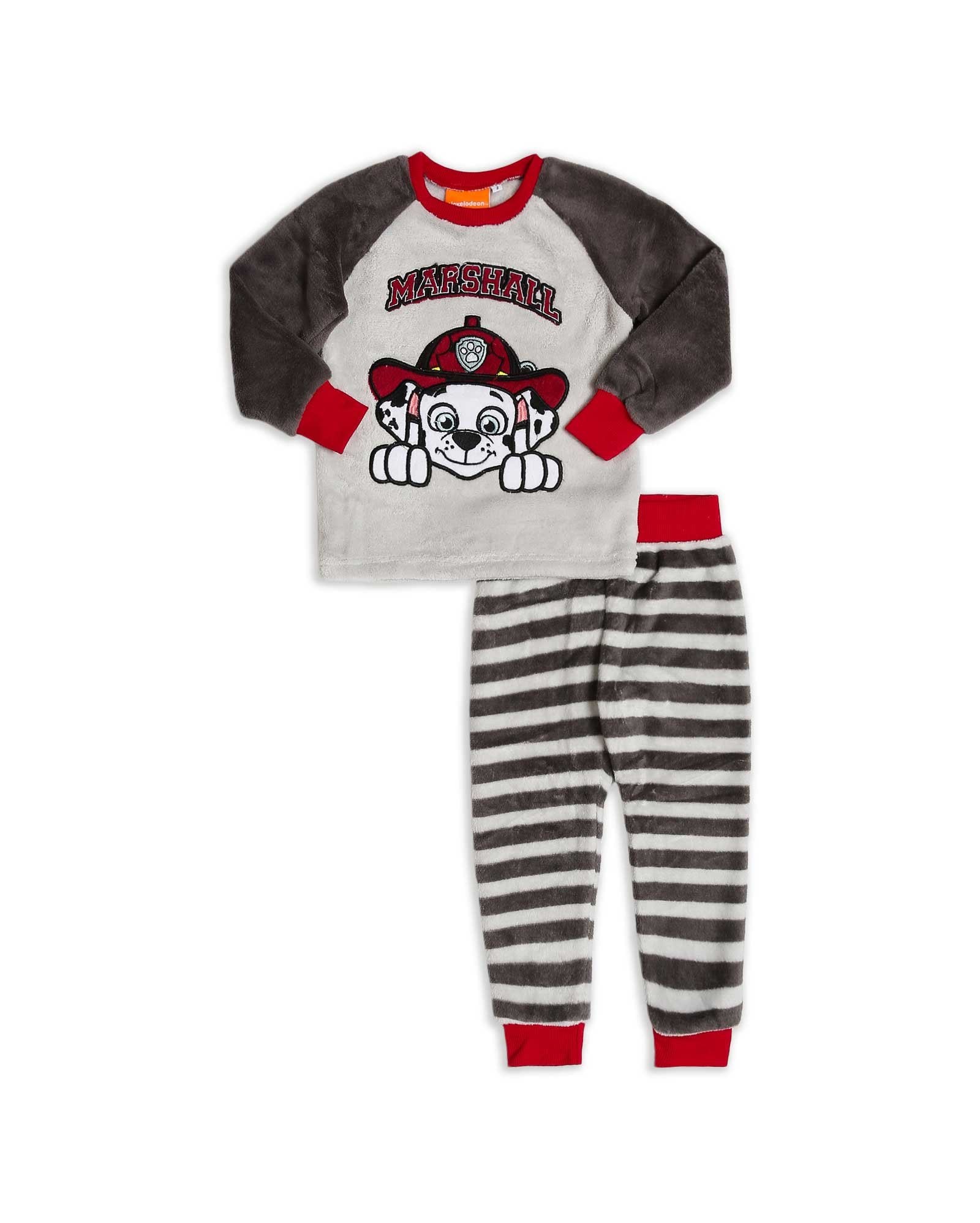 Pijama Infantil Longo Fleece Patrulha Canina - Cinza - Riachuelo