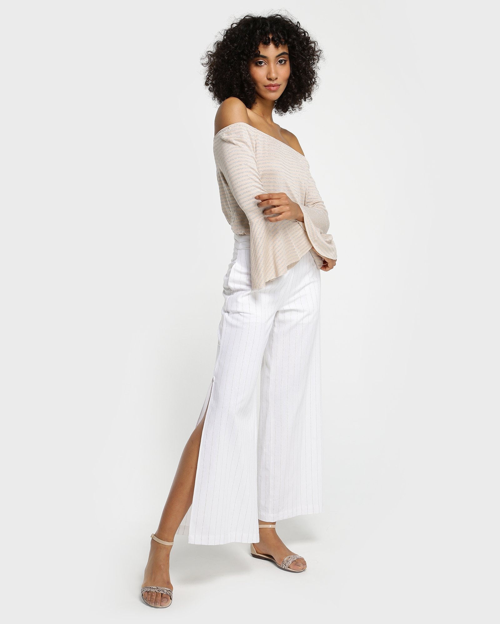 Riachuelo | Calça pantalona Fendas