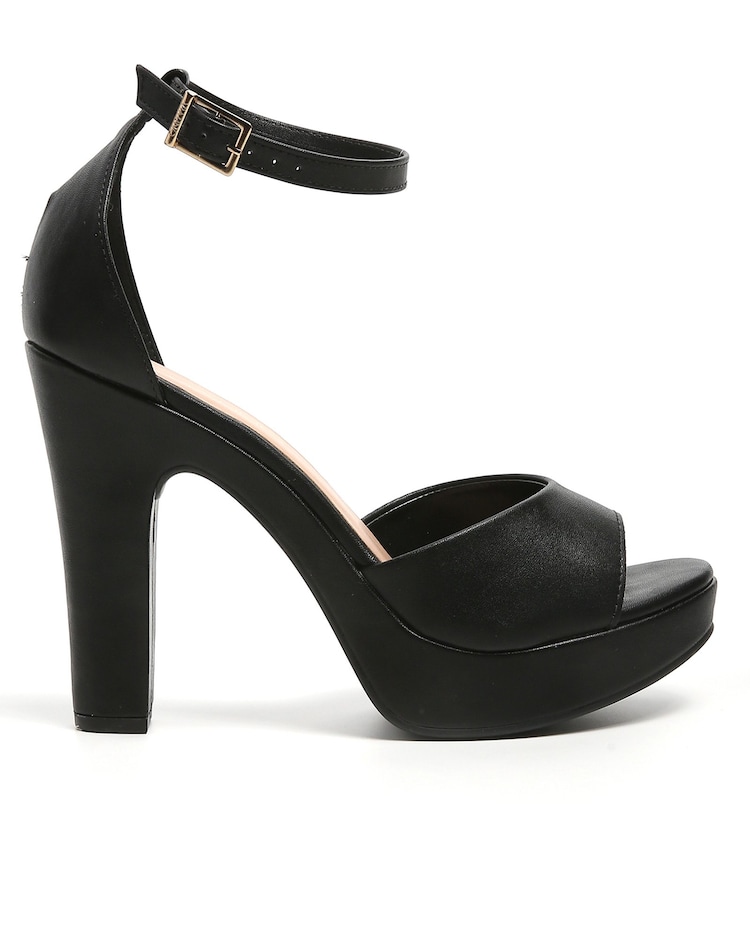 Riachuelo Sandália Alta Meia Pata Via Uno Preto