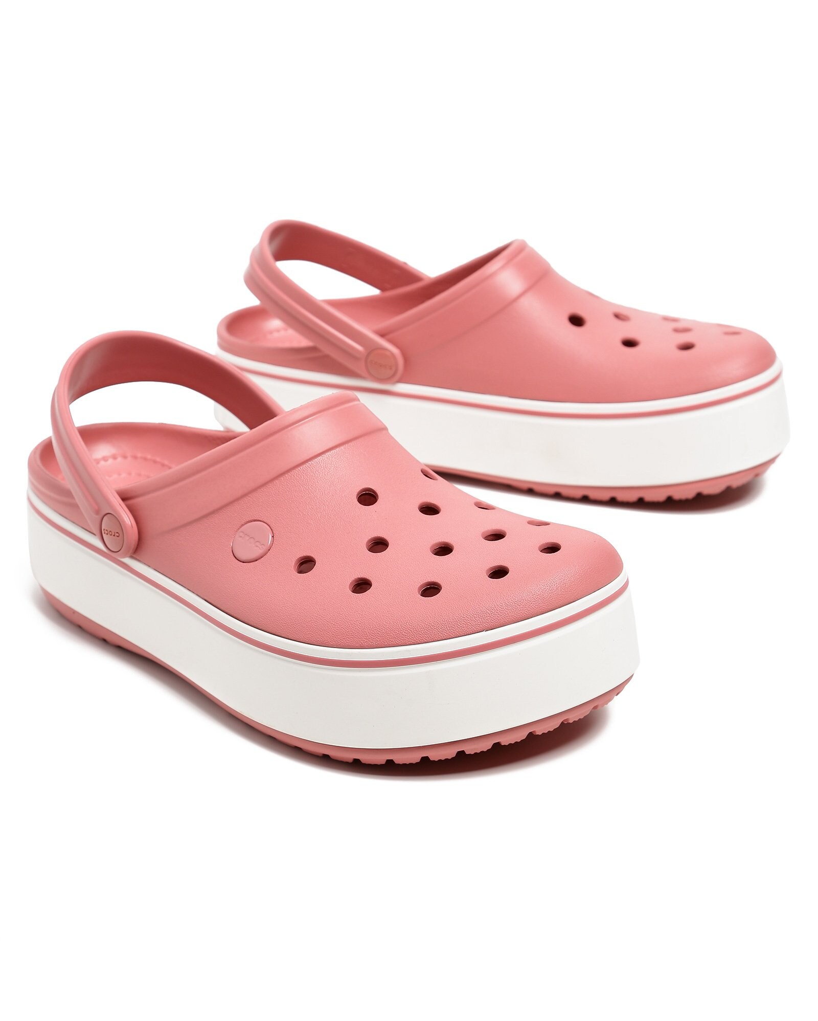 Crocs Promoção - Sandálias Crocs Masculino Crocband™ Platform Clogs Pretas  / Branco | Sapatos Crocs Masculino