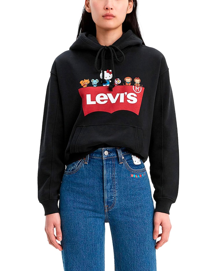 Sweatshirt Sudadera Levi Strauss Clothing Sudadera Levis Hello