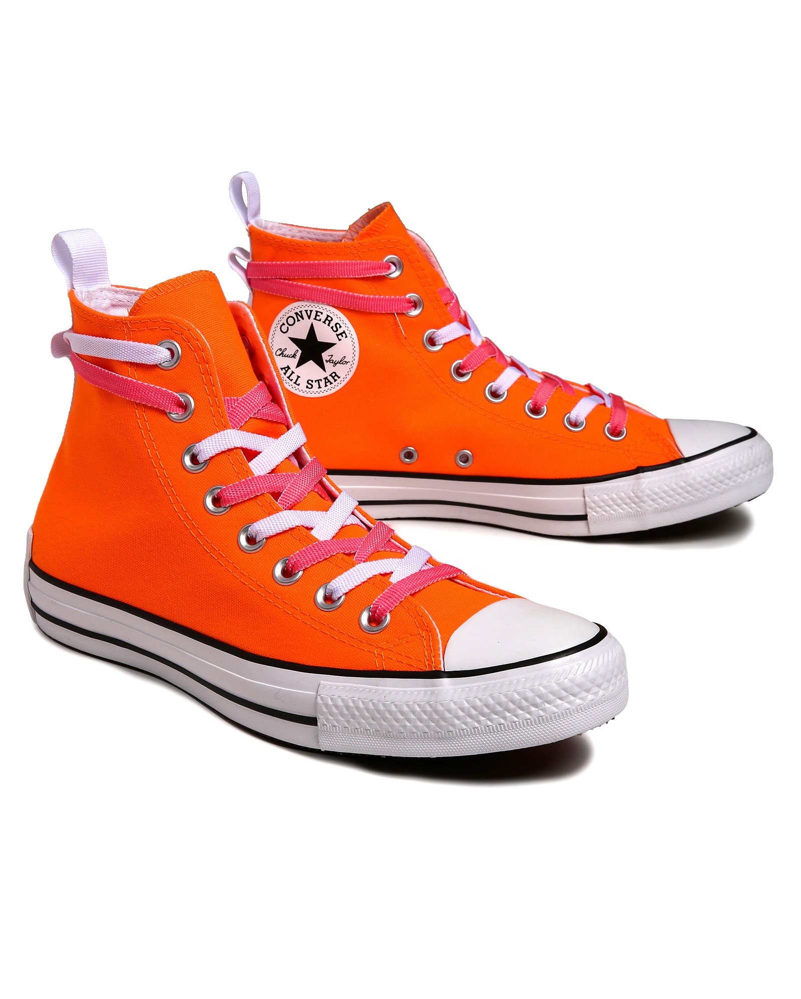 Riachuelo | Tênis Converse All Star Chuck Taylor Cano Alto Lona - Laranja  Neon