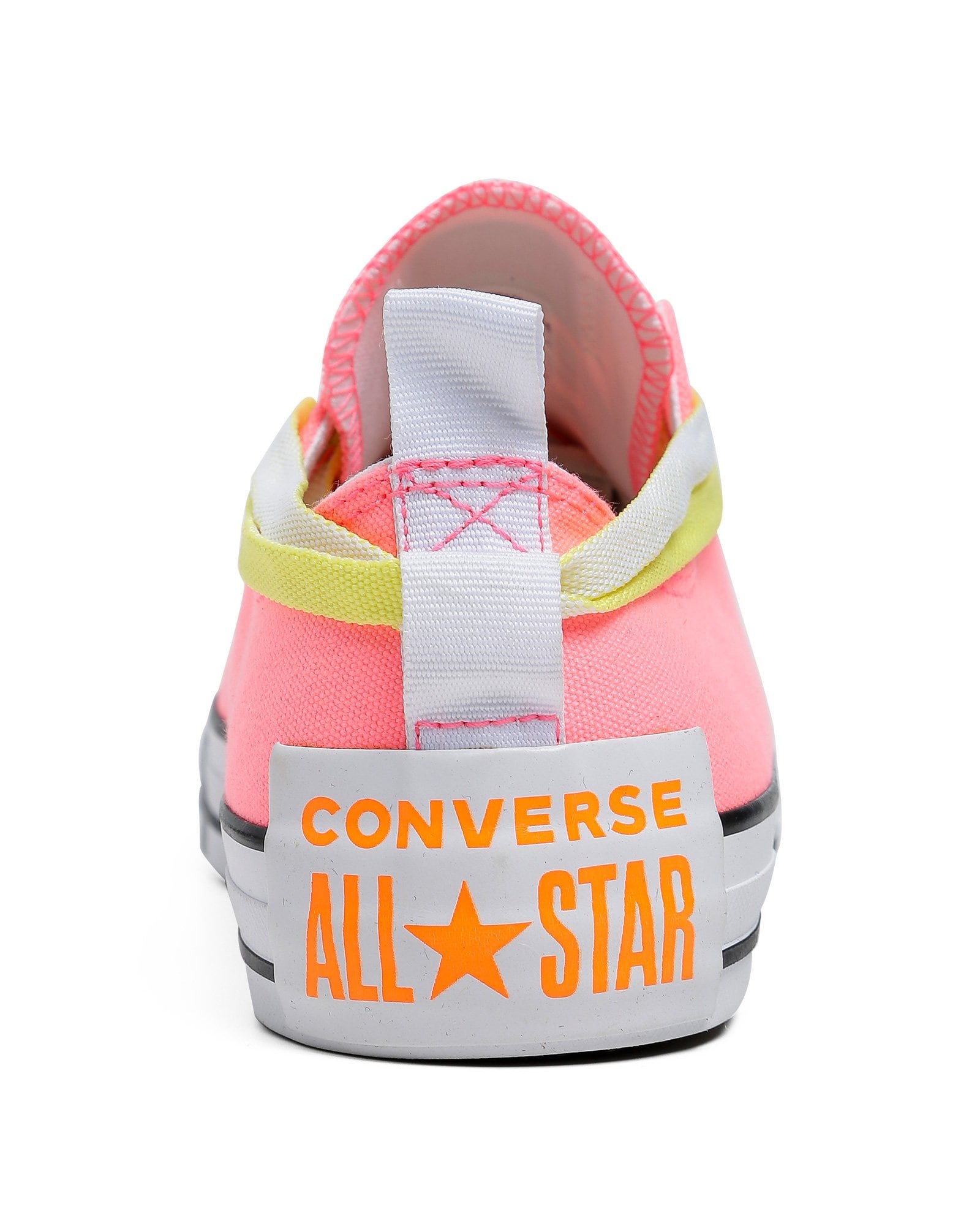 Tênis All Star cano alto Neon Verde+Amarelo+Laranja com cadarço Rosa - Pés  Coloridos | Tênis pintados à mão.