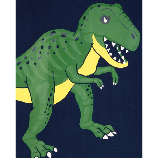 Blusa Manga Longa Dinossauro Capuz Carter's - Azul Marinho