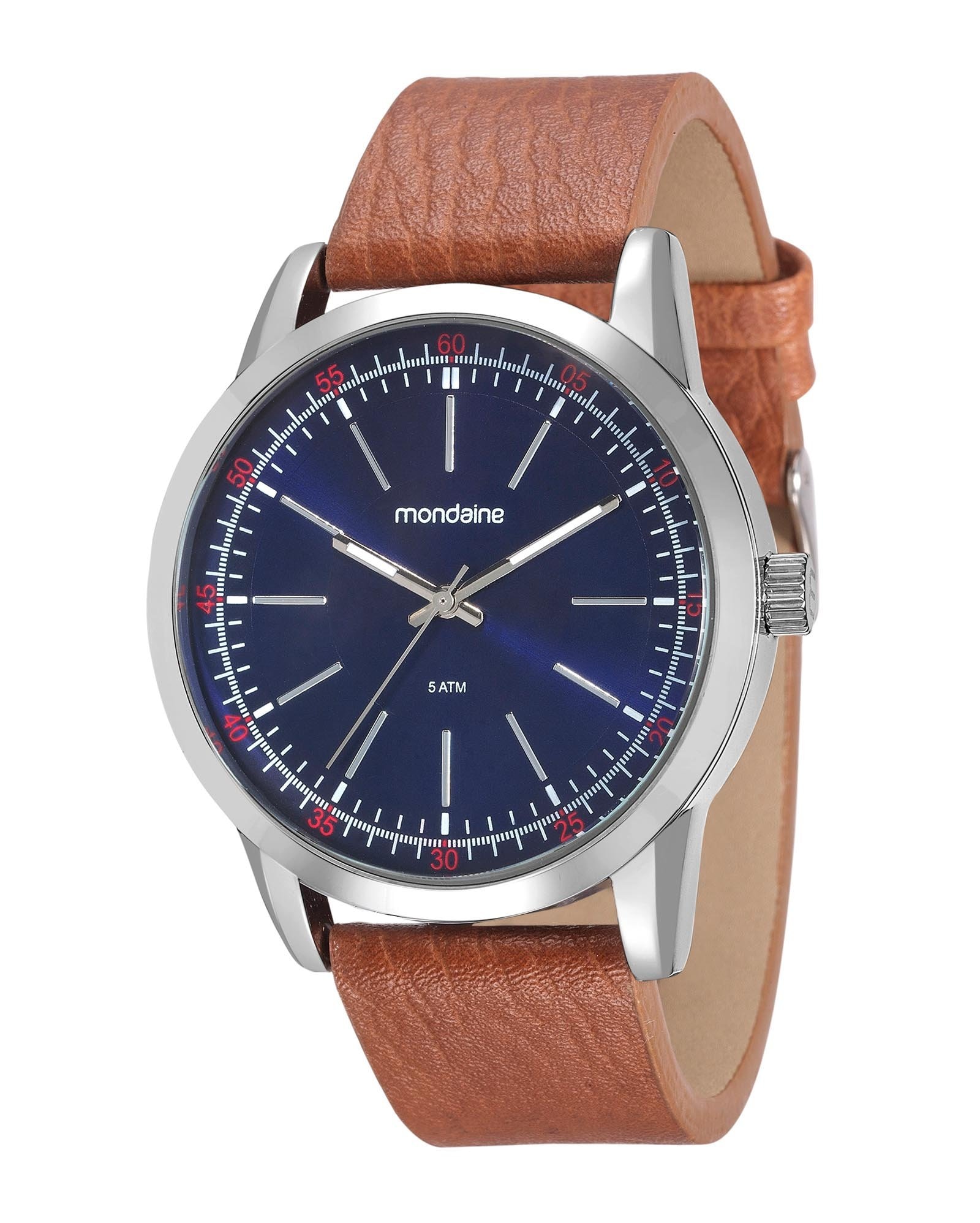 relogio mondaine marrom masculino