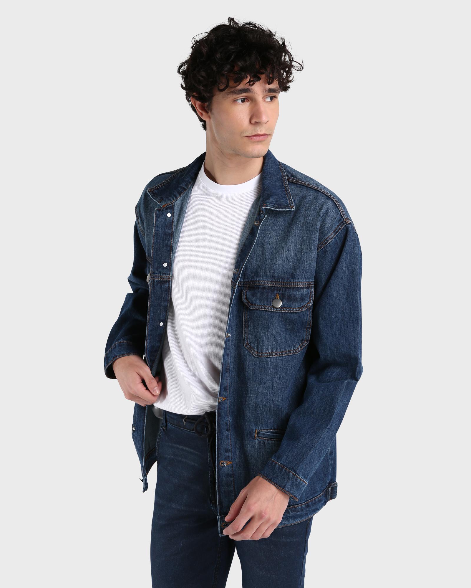 Camisa jeans masculina riachuelo Clearance