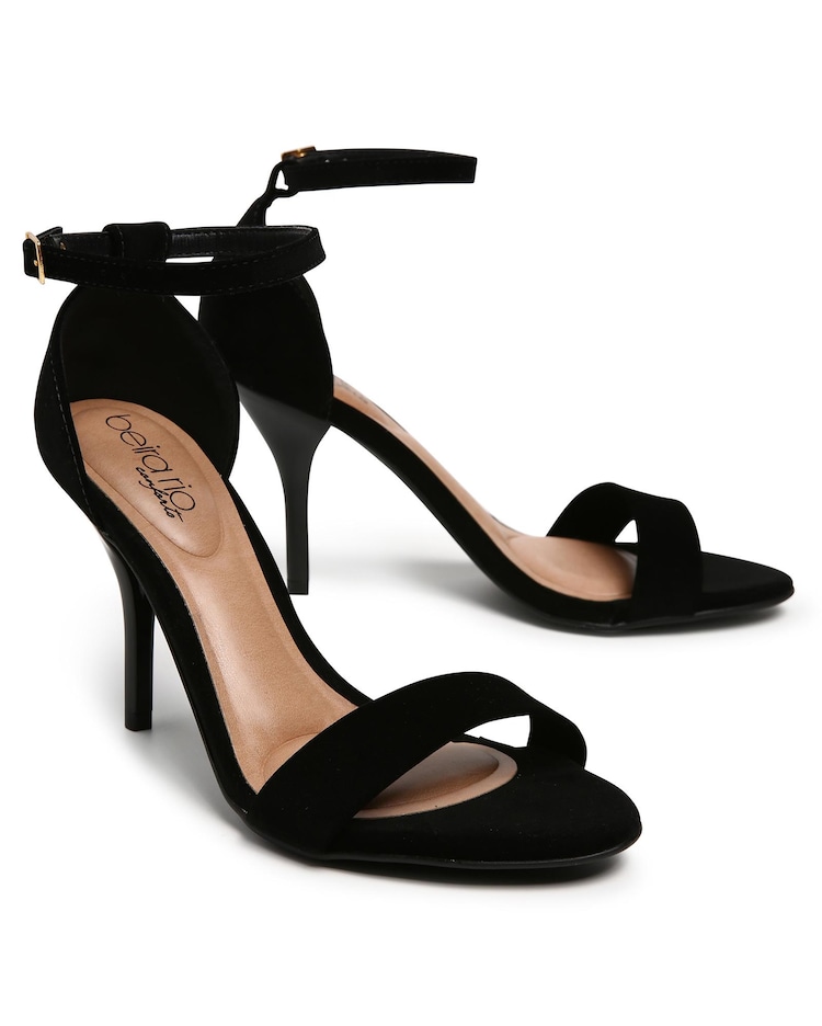 Riachuelo Sandália Salto Fino Ankle Strap Beira Rio Preto